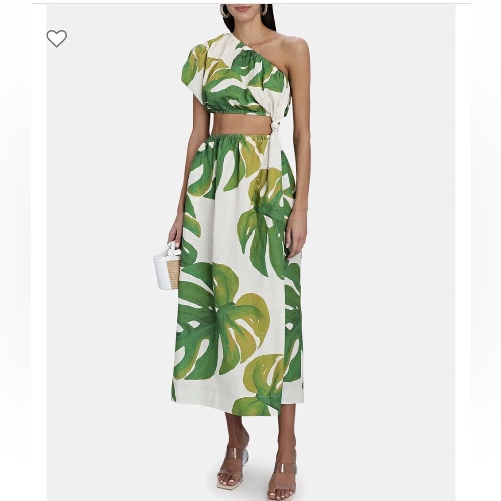Farm Rio Monstera Linen Dress